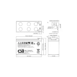 Akumulator CSB HRL1234W F2FR 12V 9Ah