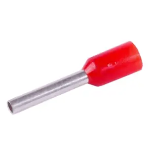 Końcówka tulejkowa izolowana 1,0mm2x10 100szt czerwona KR010010 R