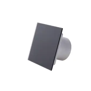 Panel szklany czarny mat system+ do wentylatora kratki PTGB100M Awenta