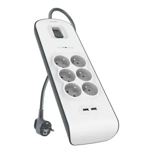 Belkin listwa przepięciowa z filtrem RFI 6-gniazd 2-USB BSV604CA2M